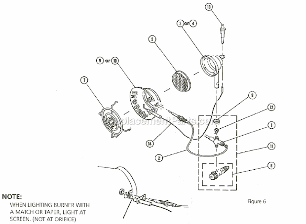 Page A Diagram and Parts List for  Mr Heater Heater
